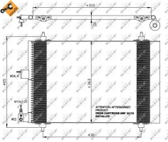 Nrf Радиатор кондиционера EASY FIT NRF NRF 35414 - Заображення 5