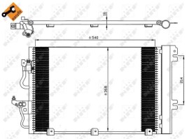 Nrf Радиатор кондиционера EASY FIT NRF NRF 35555 - Заображення 5