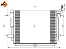 Nrf Радиатор кондиционера EASY FIT NRF NRF 35848 - Заображення 3