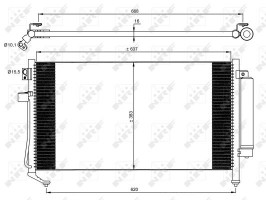 Nrf Радиатор кондиционера EASY FIT NRF NRF 35869 - Заображення 2