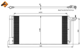 Nrf Радиатор кондиционера EASY FIT NRF NRF 350051 - Заображення 1