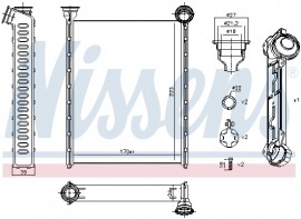 Nissens Радиатор отопителя NISSENS NIS 71162 - Заображення 2