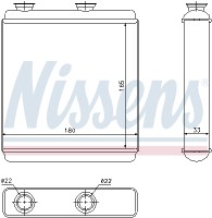 Радиатор отопителя NISSENS NIS 72663