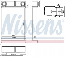 Nissens Радиатор отопителя NISSENS NIS 76515 - Заображення 2