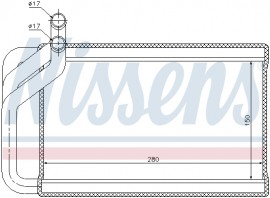 Nissens Радиатор отопителя NISSENS NIS 77532 - Заображення 1