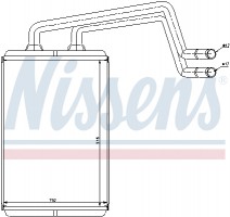 Nissens Радиатор отопителя NISSENS NIS 77612 - Заображення 2