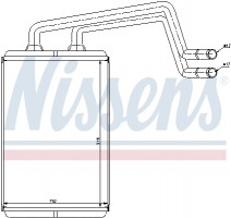 Радиатор отопителя NISSENS NIS 77612