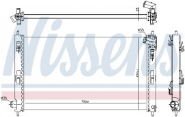 Nissens Радиатор охлаждения двигателя NISSENS NIS 628952 - Заображення 2
