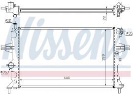 Nissens Радиатор охлаждения двигателя NISSENS NIS 630041 - Заображення 2