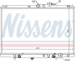 Nissens Радиатор охлаждения двигателя NISSENS NIS 63346 - Заображення 2