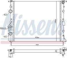 Nissens Радиатор охлаждения двигателя NISSENS NIS 639371 - Заображення 2