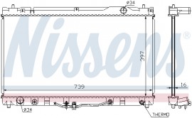 Nissens Радиатор охлаждения двигателя NISSENS NIS 64633 - Заображення 2