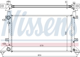 Nissens Радиатор охлаждения двигателя NISSENS NIS 65231A - Заображення 2