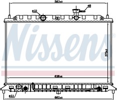 Nissens Радиатор охлаждения двигателя NISSENS NIS 66687 - Заображення 1
