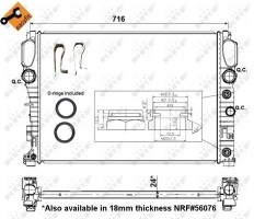 Nrf Радиатор охлаждения двигателя NRF NRF 53423 - Заображення 5