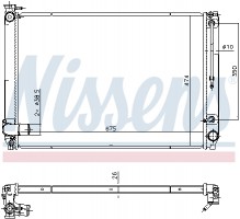 Nissens Радиатор охлаждения двигателя NISSENS NIS 646887 - Заображення 2