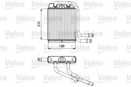 Valeo Радиатор печки Valeo VL811524 - Заображення 1