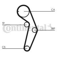 Contitech Ремень ГРМ Conti CONTITECH CT1048 - Заображення 2