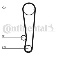 Contitech Ремень ГРМ Conti CONTITECH CT738 - Заображення 3