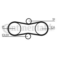 Contitech Ремень ГРМ Conti CONTITECH CT914 - Заображення 3