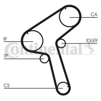 Contitech Ремень ГРМ Conti CONTITECH CT897 - Заображення 2