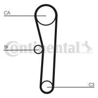 Contitech Ремень ГРМ Conti Aveo 1.2 CONTITECH CT1008 - Заображення 4