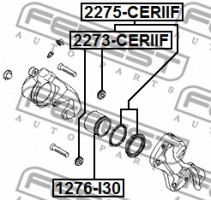 Febest Ремкомплект суппорта тормозного FEBEST 2275-CERIIF - Заображення 2