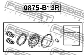 Febest Ремкомплект суппорта тормозного FEBEST 0875-B13R - Заображення 2