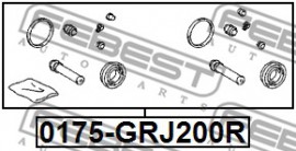 Febest Ремкомплект тормозного суппорта FEBEST 0175-GRJ200R - Заображення 2