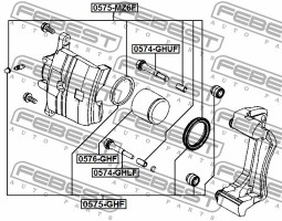Febest Ремкомплект тормозного суппорта FEBEST 0575-MZ6F - Заображення 2