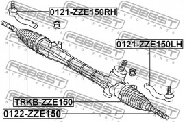 Febest Рулевая тяга FEBEST 0122-ZZE150 - Заображення 2