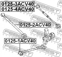 Febest Рычаг FEBEST 0125-1ACV40 - Заображення 2